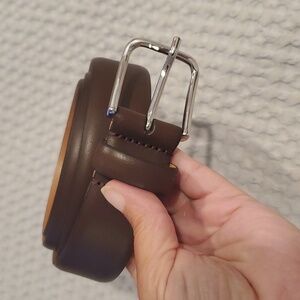 Men's Brown Leather Belt Size 42